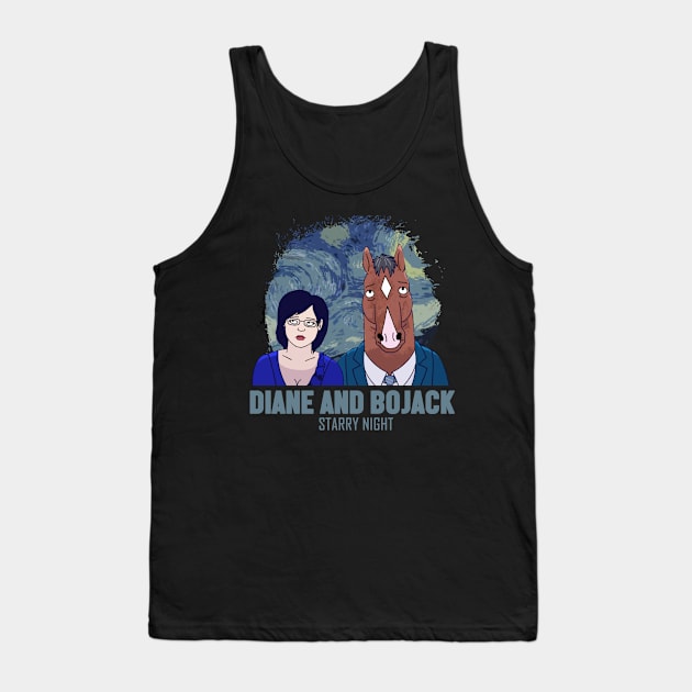 bojack and diane starry night Tank Top by Dami BlackTint